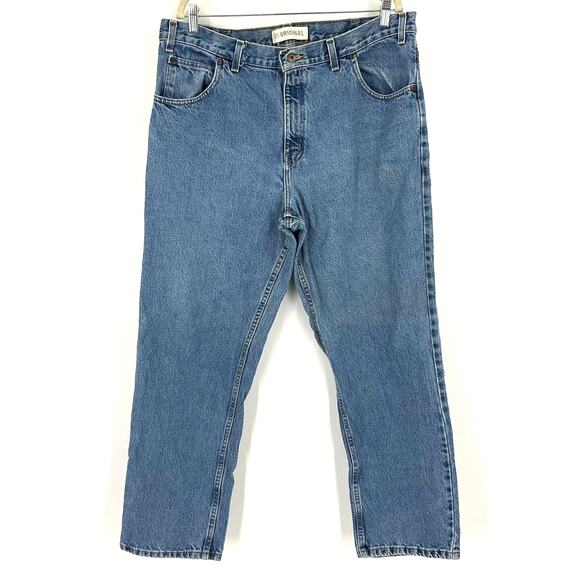 Faded Glory Original Men’s Straight Leg Blue Jeans 40x32 - Picture 6 of 6